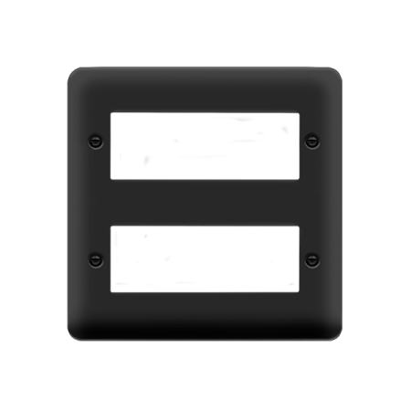 Click Deco Plus Matt Black 2 Tier MiniGrid Module Plate DPMB512