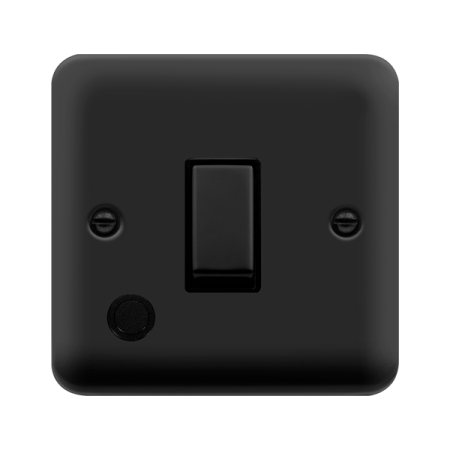 Click Deco Plus Matt Black 20A Double Pole Switch with Flex Outlet DPMB522BK