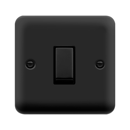 Click Deco Plus Matt Black 20A Double Pole Switch DPMB722BK