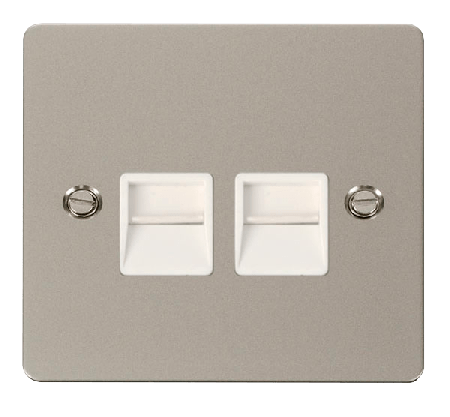 Click Define Pearl Nickel Secondary Telephone Point FPPN126WH