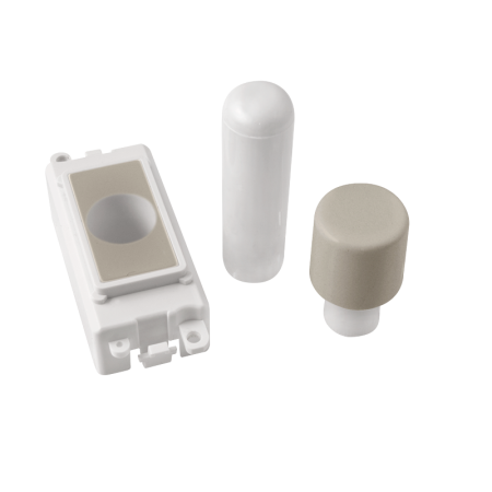 Click Grid Pro GM050PWPN 1 Module Dimmer Mounting Kit White - Pearl Nickel
