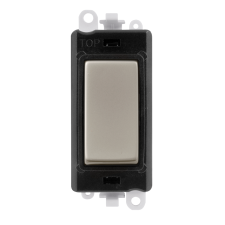 Click Grid Pro GM2001BKPN 1 Way Switch Module Black Pearl Nickel