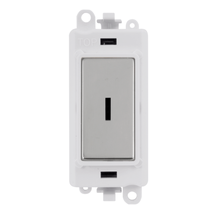 Click Grid Pro GM2003PWCH 2 Way Keyswitch Module White Polished Chrome