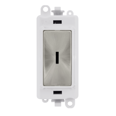 Click Grid Pro GM2003PWSC 2 Way Keyswitch Module White Satin Chrome