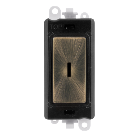 Click GridPro GM2014BKAB 20AX 2 Way Retractive Keyswitch Module - Antique Brass