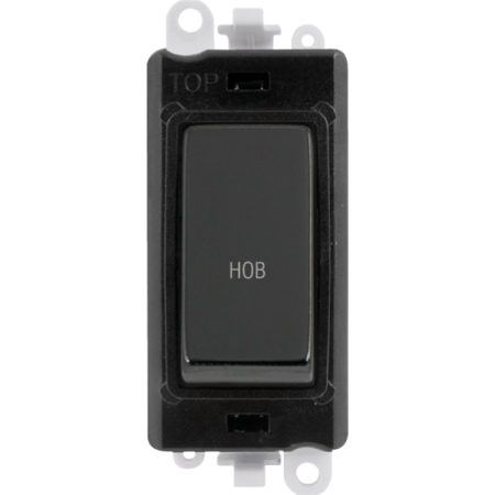 Click Grid Pro GM2018BKBN-HB Double Pole Switch Module Black Black Nickel Hob