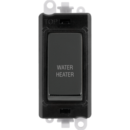 Click Grid Pro GM2018BKBN-WH Double Pole Switch Module Black Black Nickel Water Heater