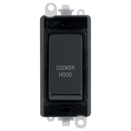 Click Grid Pro GM2018BKMB-CH Double Pole Switch Module Matt Black Cooker Hood