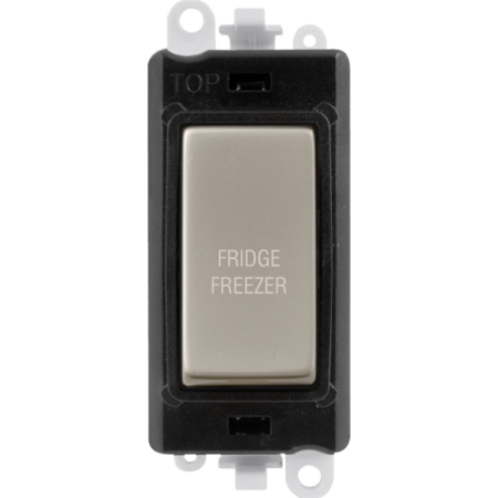 Click Grid Pro GM2018BKPN-FF Double Pole Switch Module Black Pearl Nickel Fridge Freezer