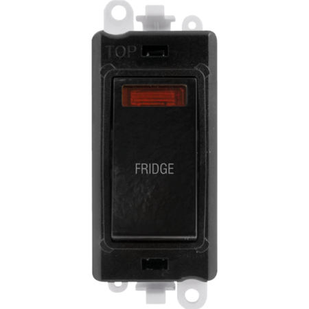 Click GridPro GM2018NBK-FD 20AX Double Pole Switch with Neon Module printed