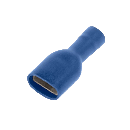 Unicrimp Q-Crimp Blue Female Push-on Terminals 4.8mm x 0.5mm (PK100)