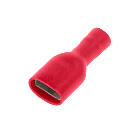 Unicrimp Q-Crimp Red Female Push-on Terminals 2.8mm x 0.5mm (PK100)