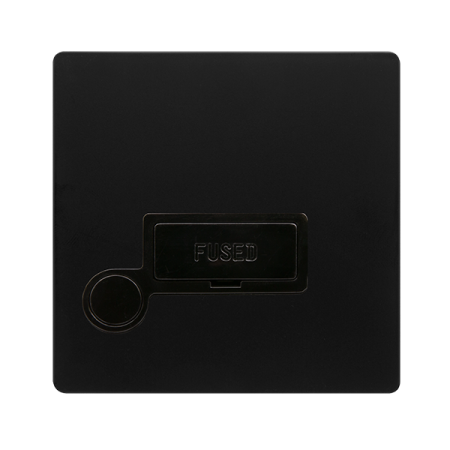 Click Definity Screwless 13A Fused Connection Unit With Optional Flex Outlet | SFBK050BK