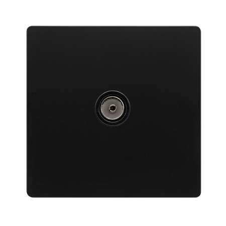 Click Definity Screwless Single Non-isolated Coaxial Outlet | SFBK065BK