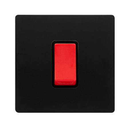 Click Definity Screwless 50A 1 Gang Double Pole Switch | SFBK200BK