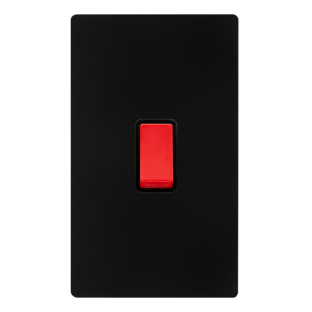 Click Definity Screwless 50A 2 Gang Double Pole Switch | SFBK202BK