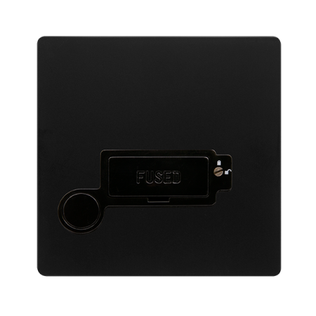 Click Definity Screwless 13A Lockable Connection Unit With Optional Flex Outlet | SFBK250BK