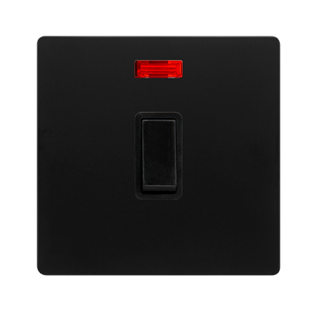 Click Definity Screwless 20A Double Pole Switch With Neon | SFBK623BK