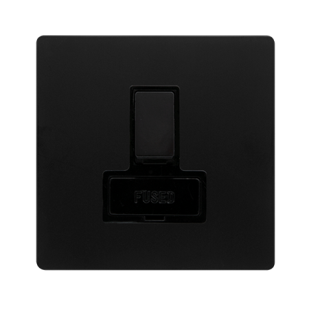 Click Definity Screwless 13A Switched Fused Connection Unit | SFBK651BK