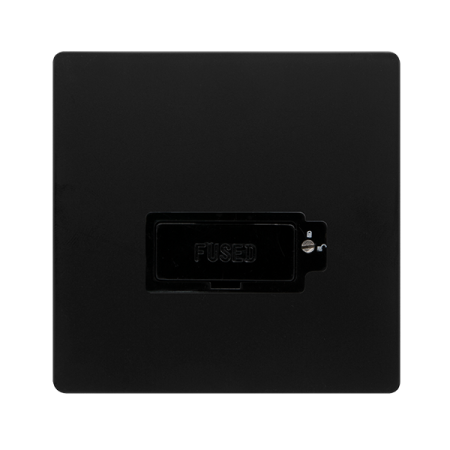 Click Definity Screwless 13a Lockable Fused Connection Unit | SFBK850BK