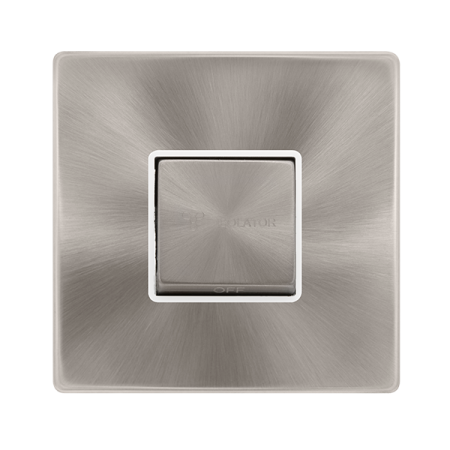 Click Definity Screwless 10A Ingot 3 Pole Fan Isolation Switch - White Insert | SFBS520PW