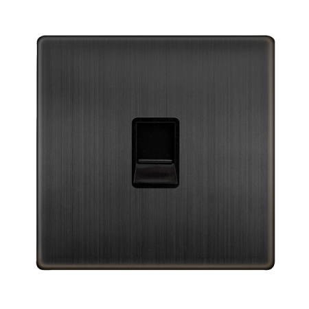 Click Definity Complete Matt Bronze Single Telephone Secondary Outlet