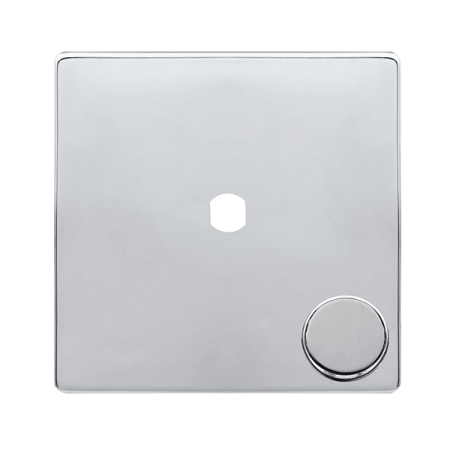 Click Definity Complete SFCH141PL 1 Gang Unfurnished Dimmer Plate & Knobs Polished Chrome