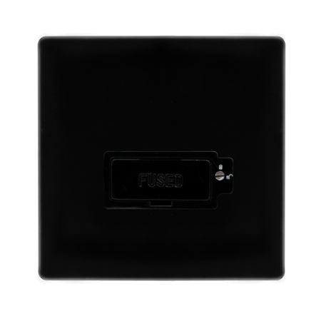 Click Definity Metal Matt Black13A Lockable Fused Spur | SFMB850BK