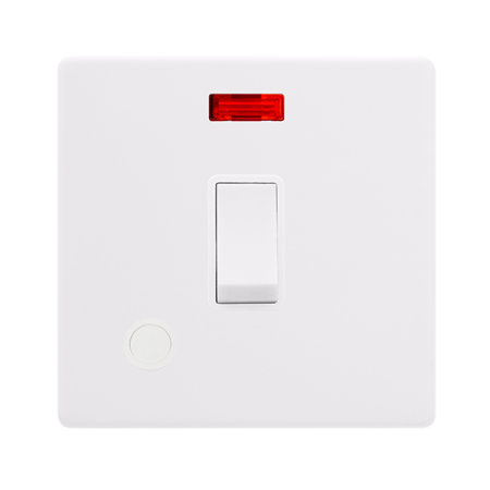 Click Definity Screwless 20A DP Switch With Neon & Flex Outlet | SFPW023PW