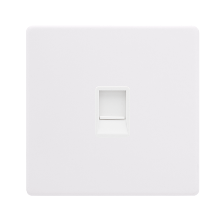Click Definity Screwless Single RJ11 (Irish/US) Outlet | SFPW115PW