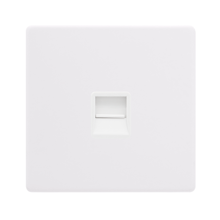 Click Definity Screwless Single Telephone Master Outlet | SFPW120PW