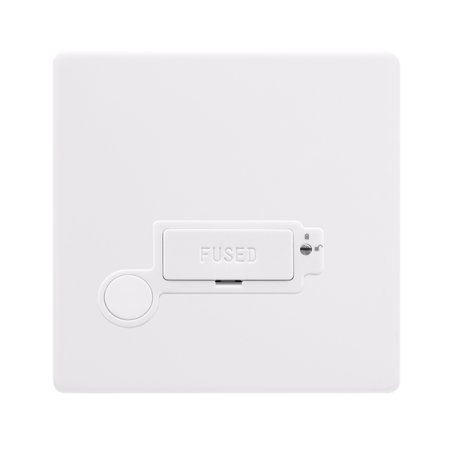 Click Definity Screwless 13A Lockable Connection Unit With Optional Flex Outlet | SFPW250PW
