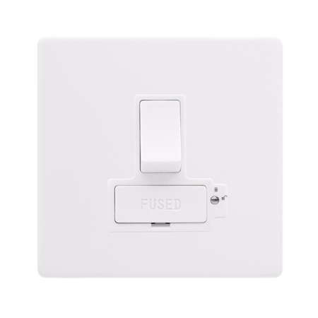 Click Definity Screwless 13A Lockable Switched Fused Connection Unit | SFPW851PW