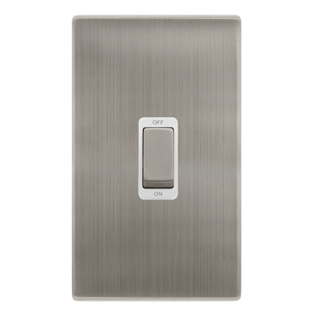 Click Definity Screwless 50a Ingot 2 Gang Double Pole Switch | SFSS502PW