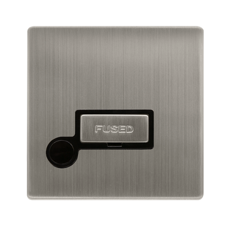 Click Definity Screwless 13A Ingot Fused Connection Unit with Optional Flex Outlet | SFSS550BK