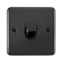 Click Deco Plus Black Nickel 1 Gang 2 Way 100W LED Dimmer Switch DPBN161