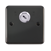 Click Deco Plus Black Nickel 20A DP Key Lockable Switch DPBN660