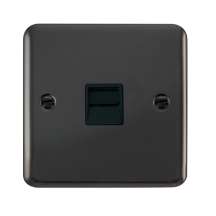Click Deco Plus Black Nickel Single Master Telephone Point DPBN120BK