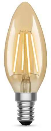 Kosnic Vintage Filament Candle 4.2W SES (E14) 2500K Gold Antique Coating | VC4.2-SES25