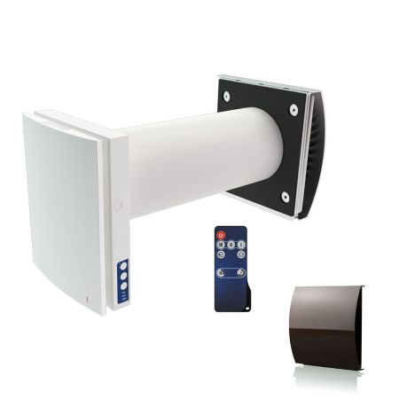 Blauberg Vento-Maxi Decentralised Single Room Heat Recovery Fan Unit WiFi Brown Cowl