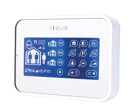 Visonic PowerMaster Wireless Two-Way Touch-Screen Keypad and Proximity White 0-102924