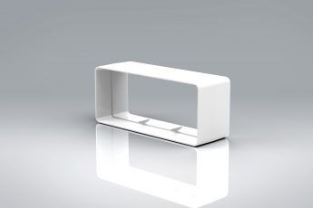 Verplas 220x90mm Rectangular Flat Channel Connector | VKC5708