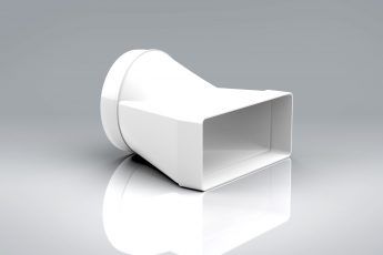 Verplas 220x90mm Rectangular to 150mm Round Adaptor | VKC5713