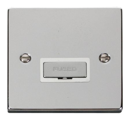 Click Deco Ingot Polished Chrome Unswitched Fused Spur White Insert VPCH750WH