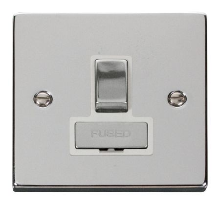 Click Deco Ingot Polished Chrome Switched Fused Spur White Insert VPCH751WH