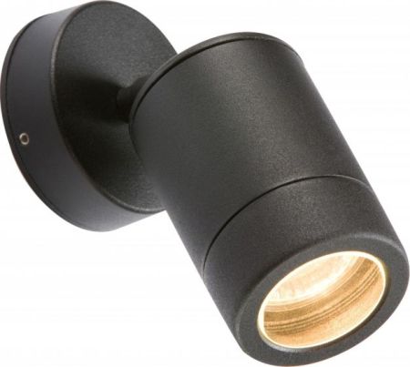 MLA IP65 Powder Coated Black GU10 35W Adjustable Single Wall Light Fitting