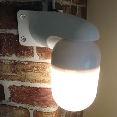 Eterna Lighting 10W LED Polycarbonate Well Glass White | WELLWHSTD