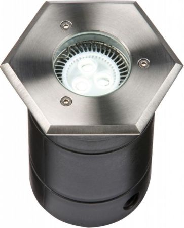 Knightsbridge IP67 Stainless Steel Hexagon Walkover Light WHGULED