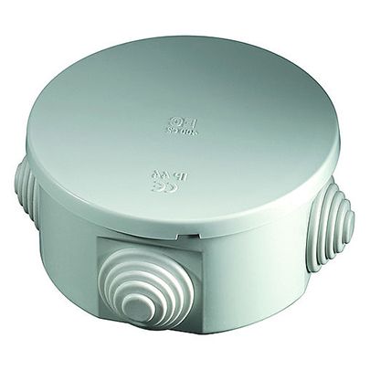Wiska IP65 Round Weatherproof Sealed 83x45mm Adaptable Box | 10110235
