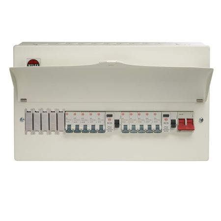 Wylex 15 Way Pre-Populated Dual RCD High Integrity Consumer Unit | WNM1770